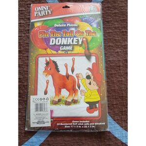 Pin‎ the Tail on the Donkey Wall Game with tails